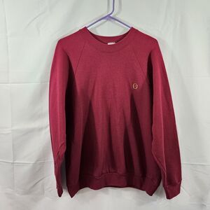 Vintage 90s Tommy Hilfiger Embroidered Crewneck XL Men's Red Sweatshirt USA